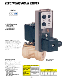 Thumbnail of document Data Sheet - DVT-4 Adjustable timing Electronic Drain Valve